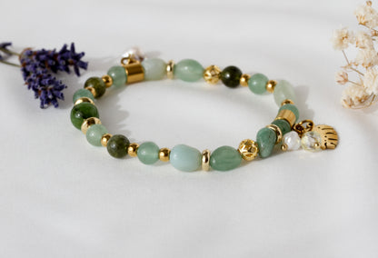 Sage Leaf – Grünes Aventurin-Armband