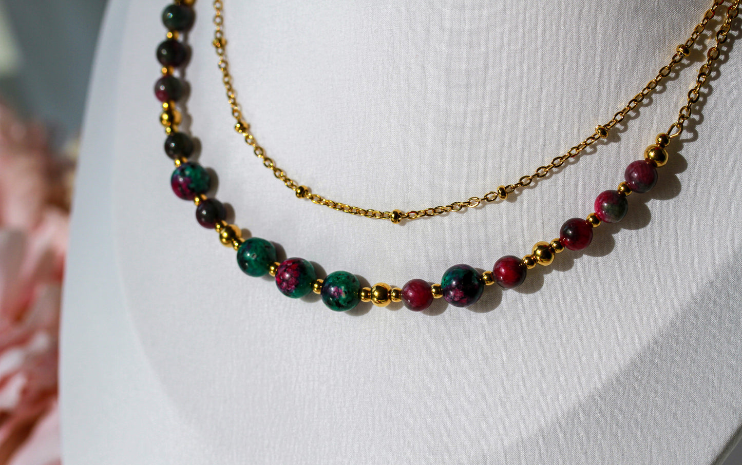 Zoisite Glow – Halskette