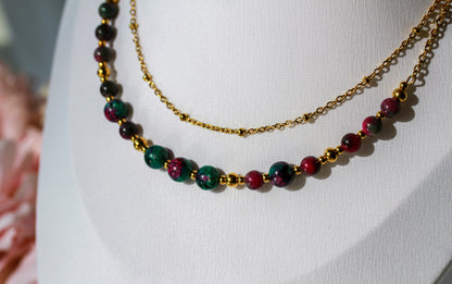 Zoisite Glow – Halskette