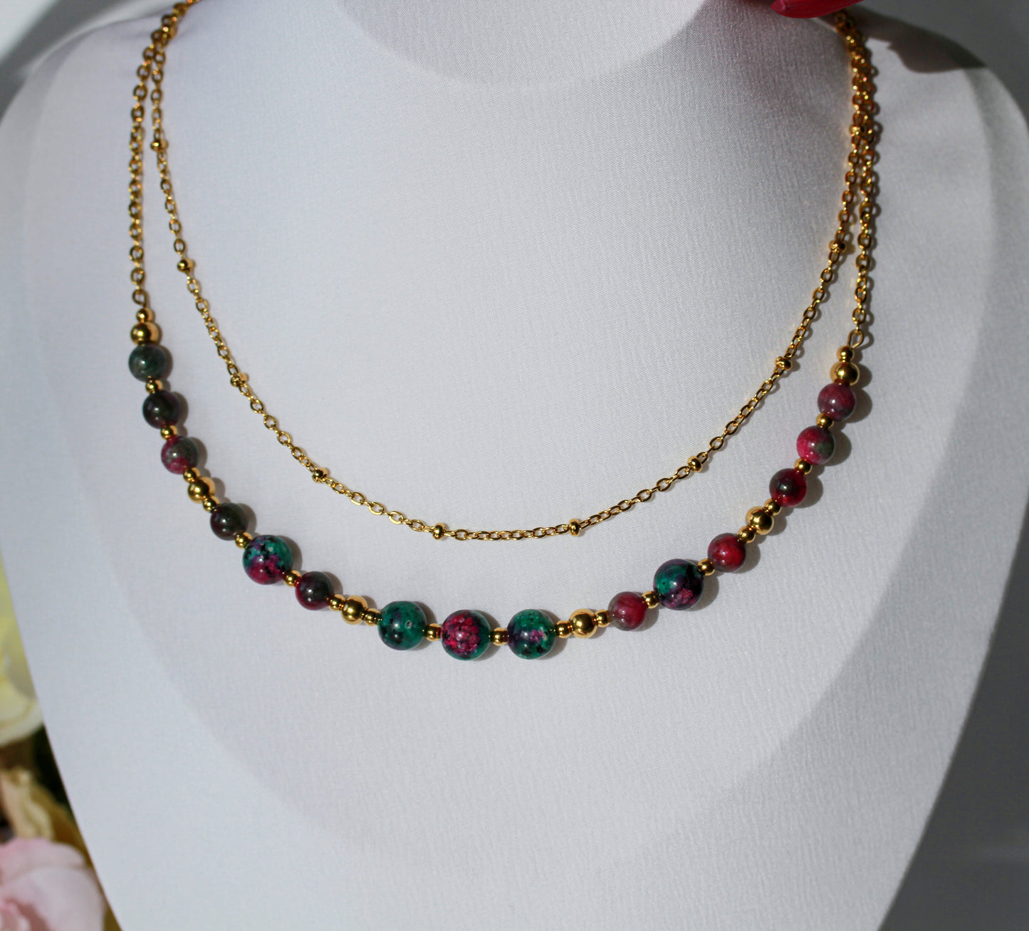 Zoisite Glow – Halskette