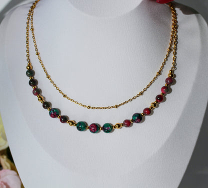 Zoisite Glow – Halskette
