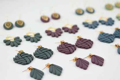 Kleine Blatt Ohrringe – Polymer Clay Statement Ohrringe | Kollektion Marlen