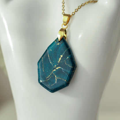 Azuria Blue Gold – Elegante Ohrringe in Blau & Gold