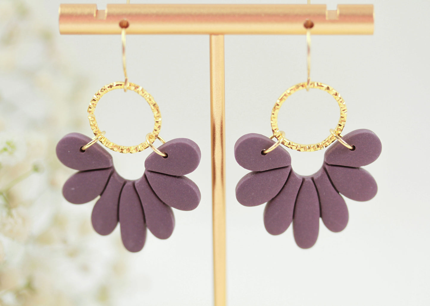 Florale Polymer Clay Ohrringe – Kollektion Marlen