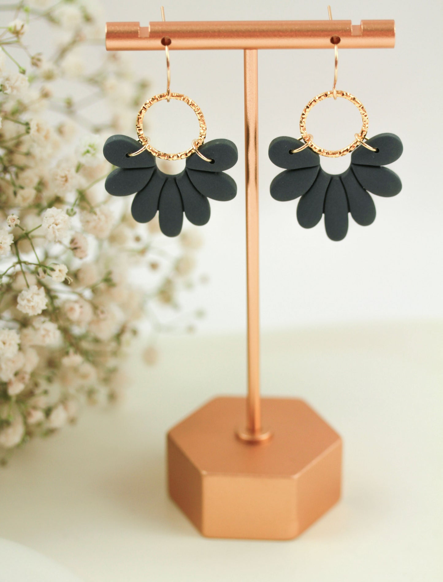 Florale Polymer Clay Ohrringe – Kollektion Marlen