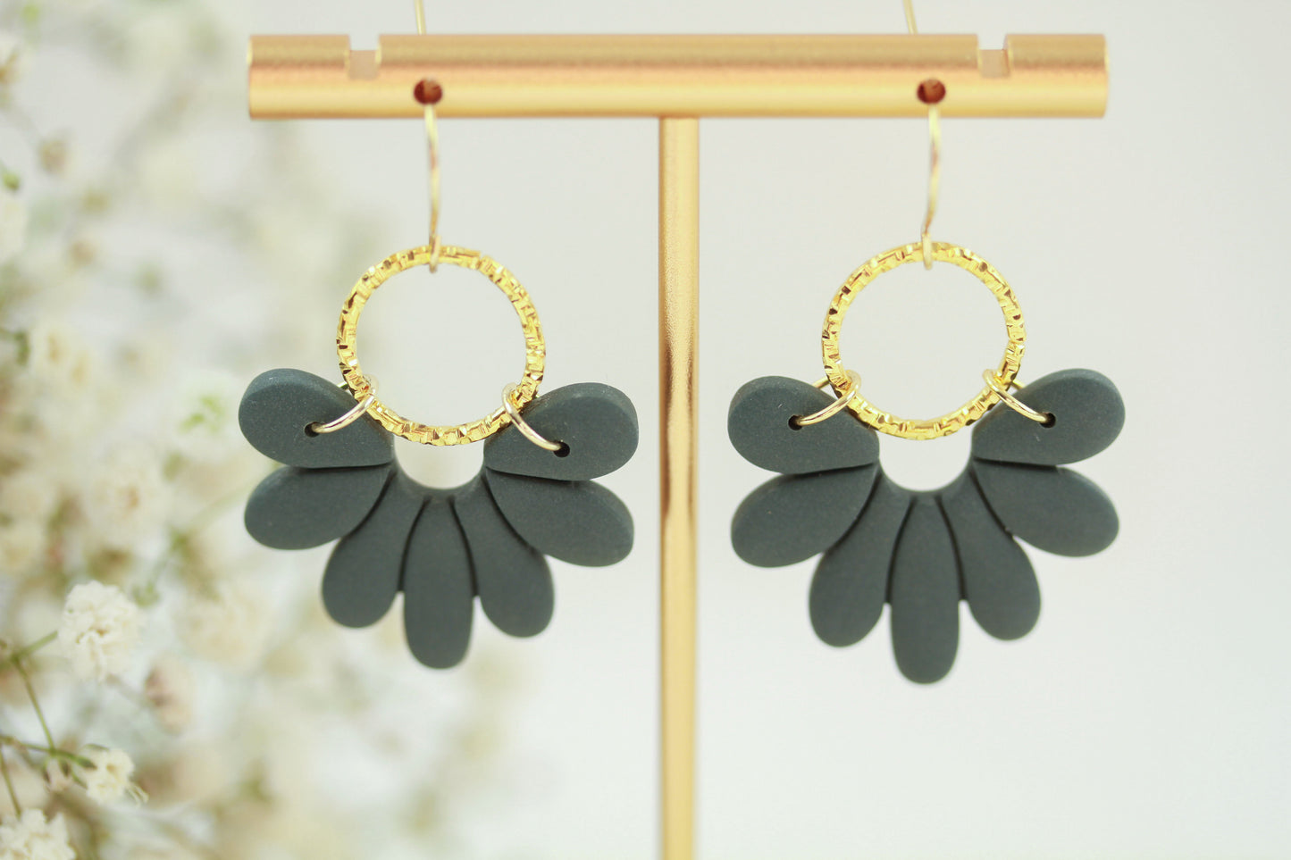 Florale Polymer Clay Ohrringe – Kollektion Marlen