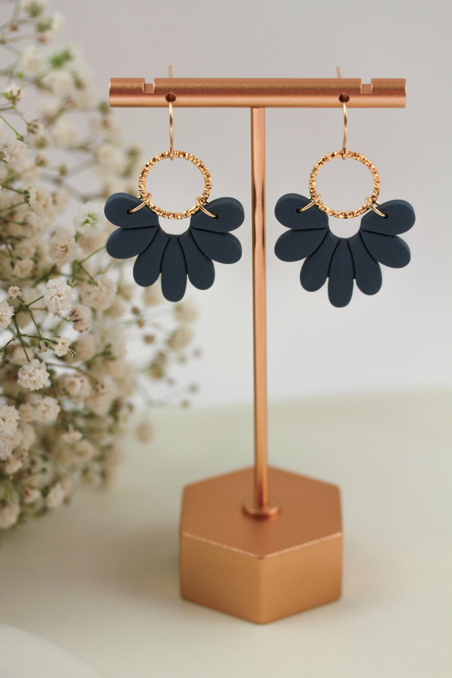 Florale Polymer Clay Ohrringe – Kollektion Marlen