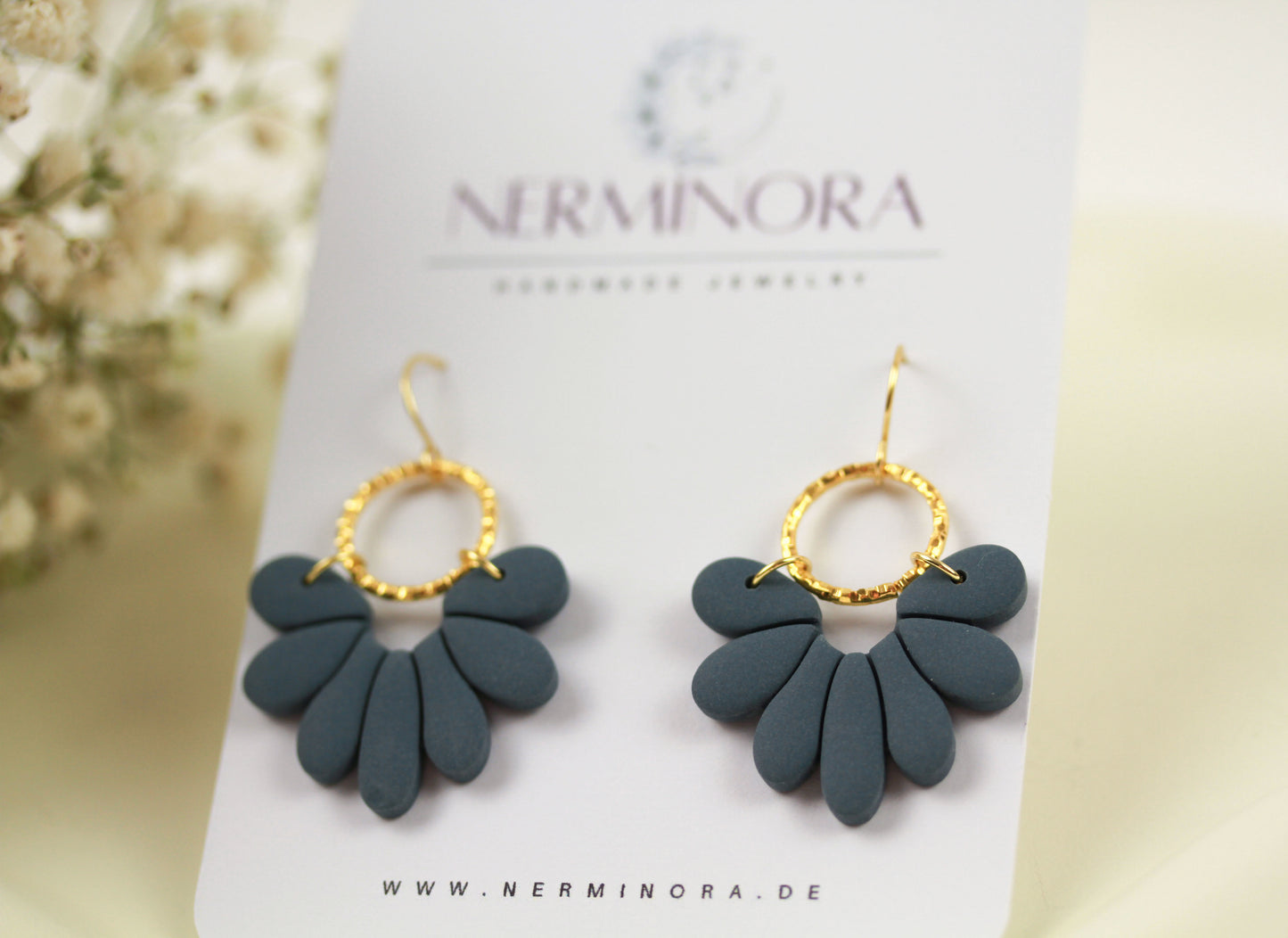 Florale Polymer Clay Ohrringe – Kollektion Marlen