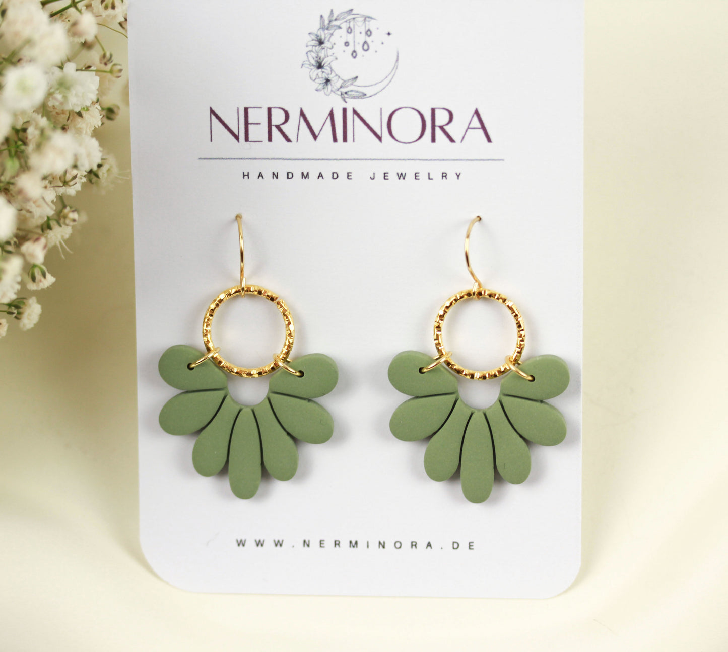 Florale Polymer Clay Ohrringe – Kollektion Marlen