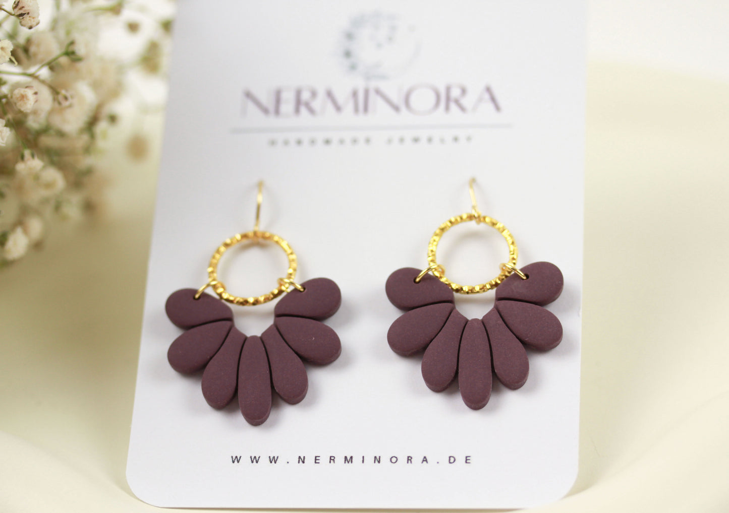 Florale Polymer Clay Ohrringe – Kollektion Marlen