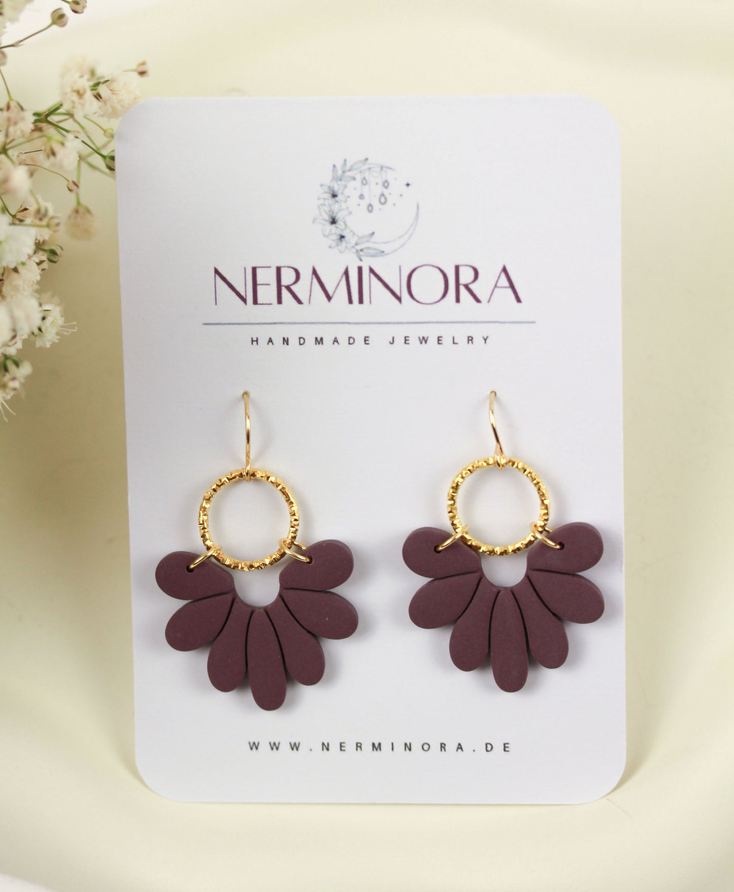 Florale Polymer Clay Ohrringe – Kollektion Marlen