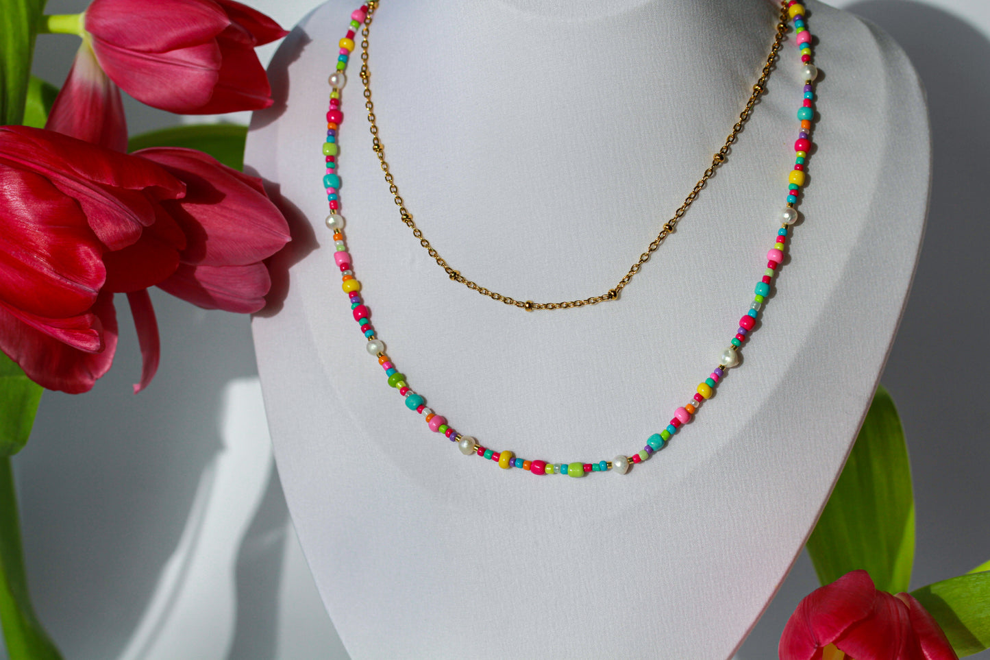 Rainbow Pearl – Halskette