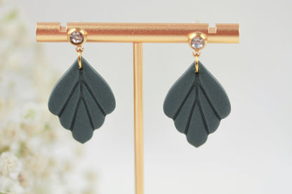 Kleine Blatt Ohrringe – Polymer Clay Statement Ohrringe | Kollektion Marlen