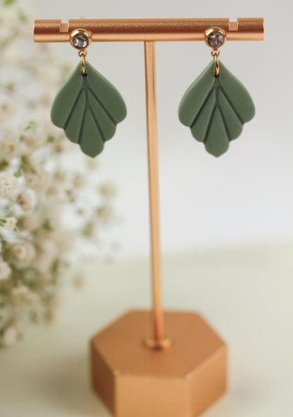 Kleine Blatt Ohrringe – Polymer Clay Statement Ohrringe | Kollektion Marlen