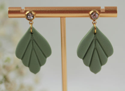 Kleine Blatt Ohrringe – Polymer Clay Statement Ohrringe | Kollektion Marlen