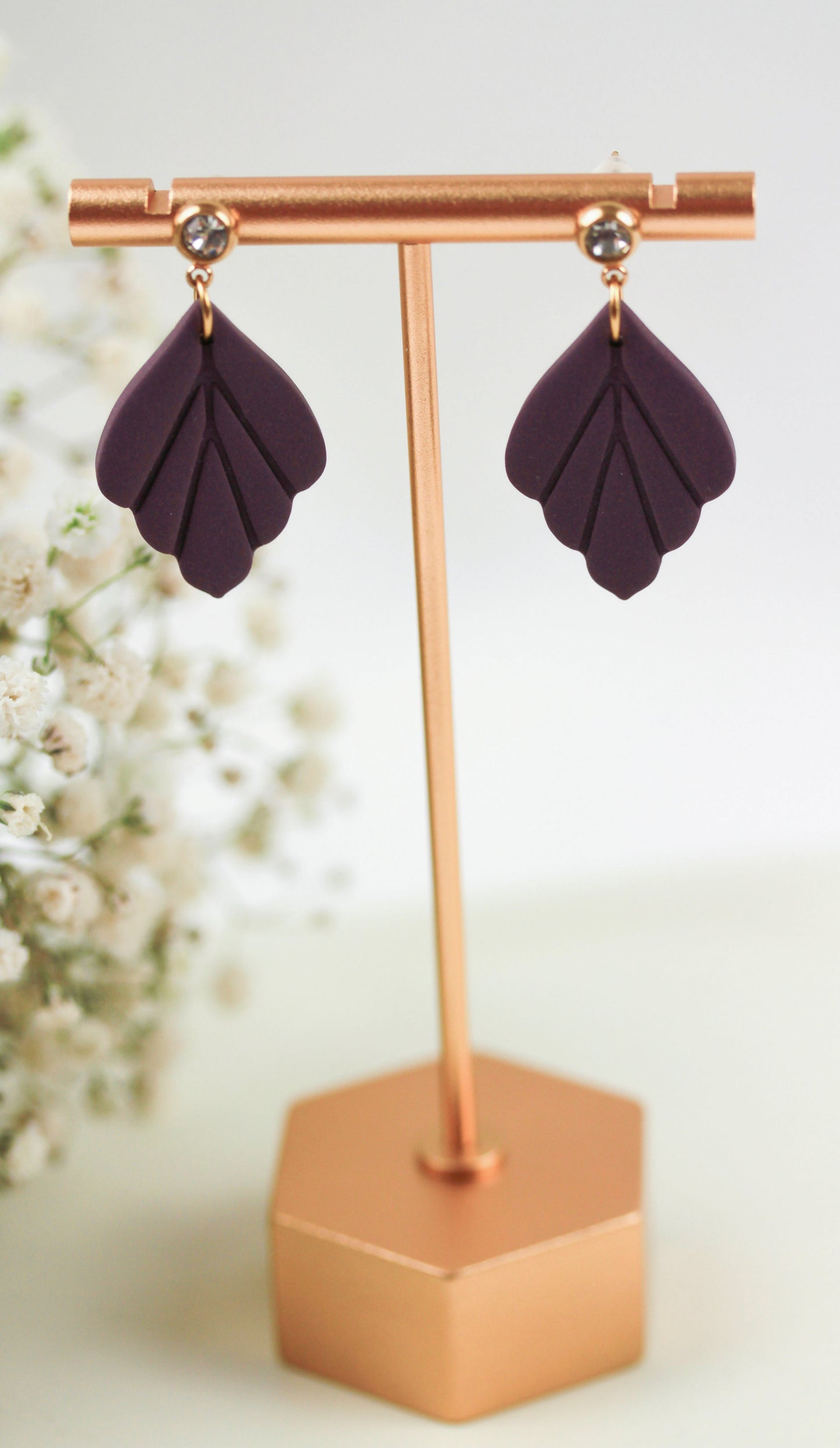 Kleine Blatt Ohrringe – Polymer Clay Statement Ohrringe | Kollektion Marlen