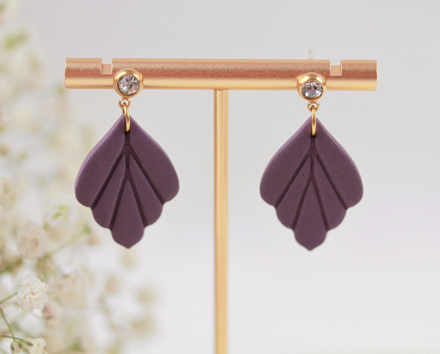 Kleine Blatt Ohrringe – Polymer Clay Statement Ohrringe | Kollektion Marlen