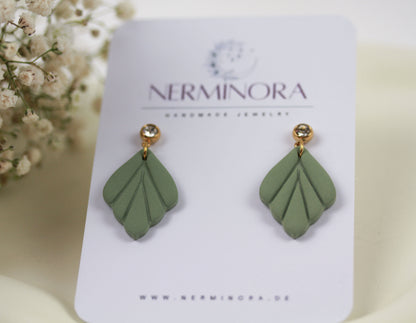 Kleine Blatt Ohrringe – Polymer Clay Statement Ohrringe | Kollektion Marlen