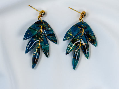 Emerald Noir Marble - Ohrringe