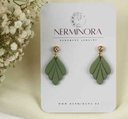 Kleine Blatt Ohrringe – Polymer Clay Statement Ohrringe | Kollektion Marlen