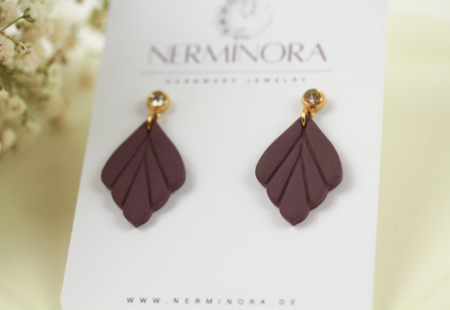 Kleine Blatt Ohrringe – Polymer Clay Statement Ohrringe | Kollektion Marlen