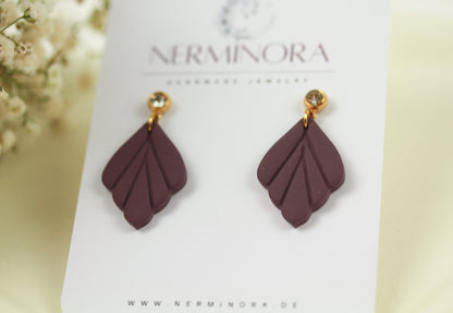 Kleine Blatt Ohrringe – Polymer Clay Statement Ohrringe | Kollektion Marlen