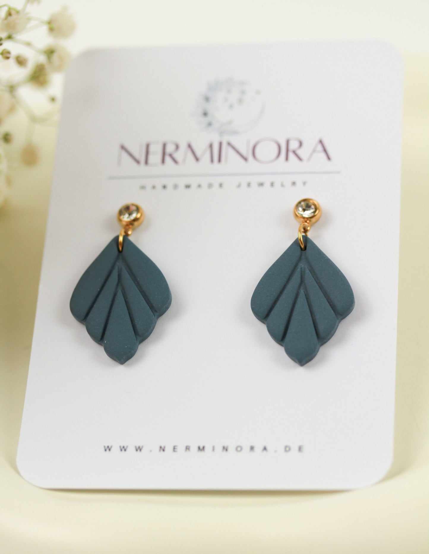 Kleine Blatt Ohrringe – Polymer Clay Statement Ohrringe | Kollektion Marlen