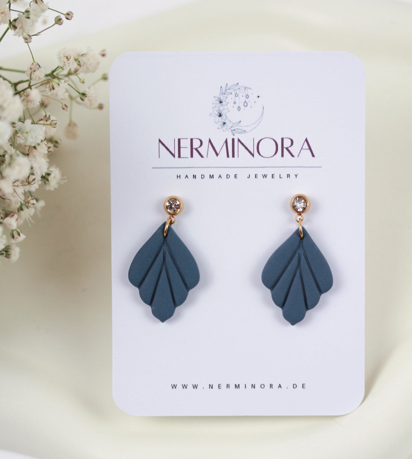 Kleine Blatt Ohrringe – Polymer Clay Statement Ohrringe | Kollektion Marlen