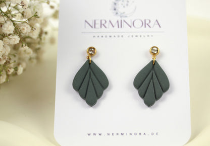 Kleine Blatt Ohrringe – Polymer Clay Statement Ohrringe | Kollektion Marlen