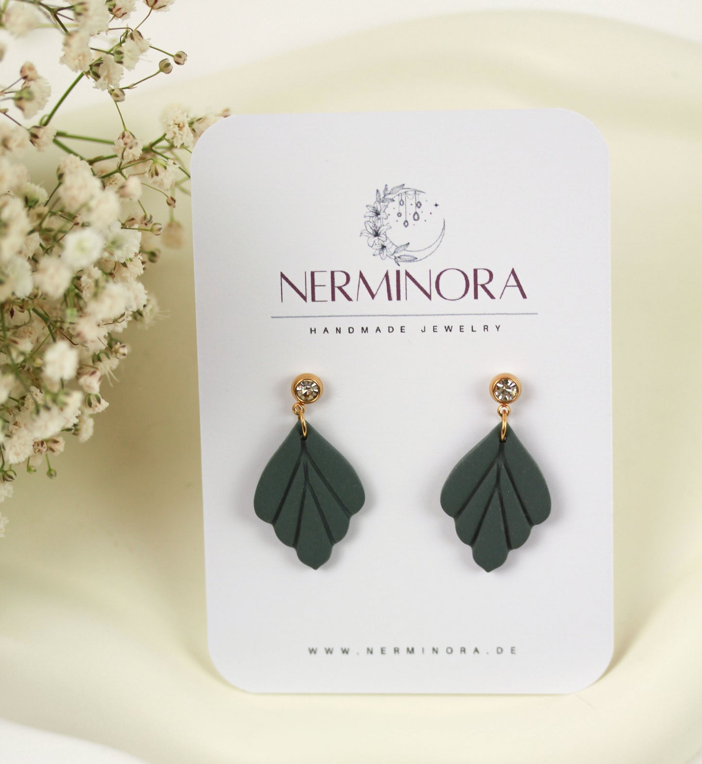 Kleine Blatt Ohrringe – Polymer Clay Statement Ohrringe | Kollektion Marlen