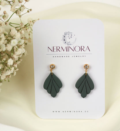 Kleine Blatt Ohrringe – Polymer Clay Statement Ohrringe | Kollektion Marlen