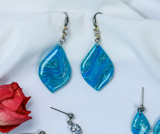 Blue Silver Swing – Ohrringe