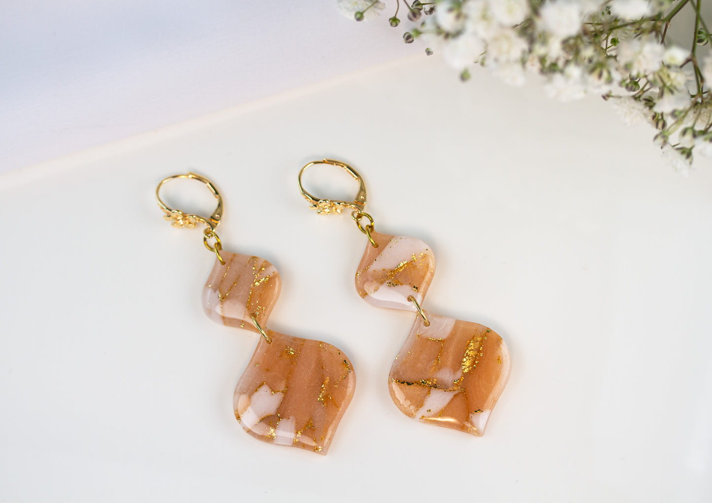 Apricot Bloom – Ohrringe