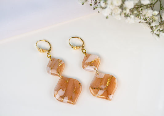Ohrringe – Wavy - Apricot Glow Collection