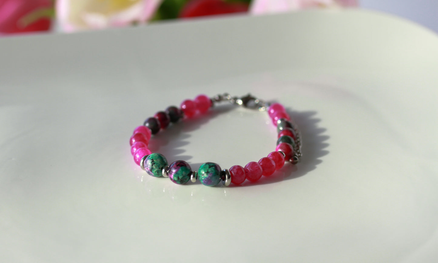 Ruby Zoisite Pop – Armband