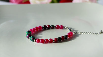 Ruby Zoisite Pop – Armband