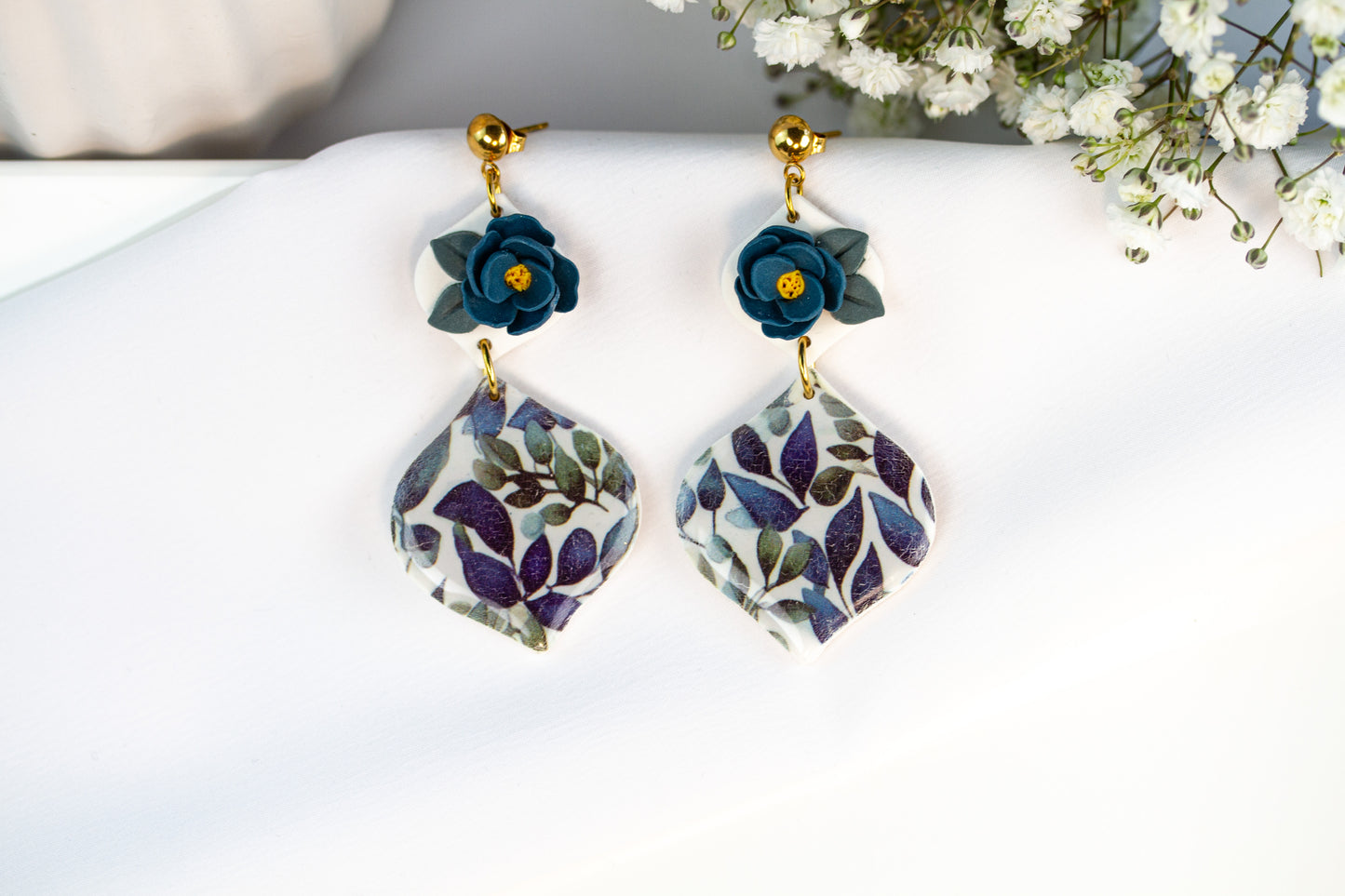 Midnight Bloom – Statement Ohrringe