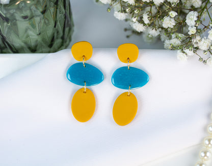 Statement Ohrringe – Geometrisch - Sunset Lagoon Collection