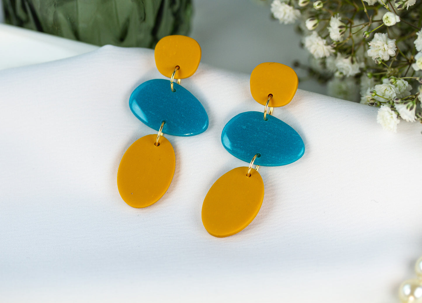 Statement Ohrringe – Geometrisch - Sunset Lagoon Collection