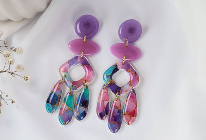 Pastel Prism Fringe - Ohrringe