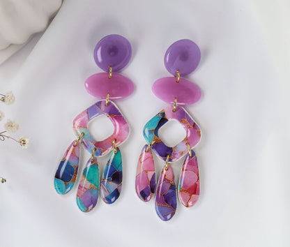 Pastel Prism Fringe - Ohrringe