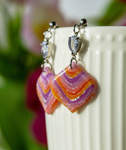 Mystic Sunset Glow – Ohrringe