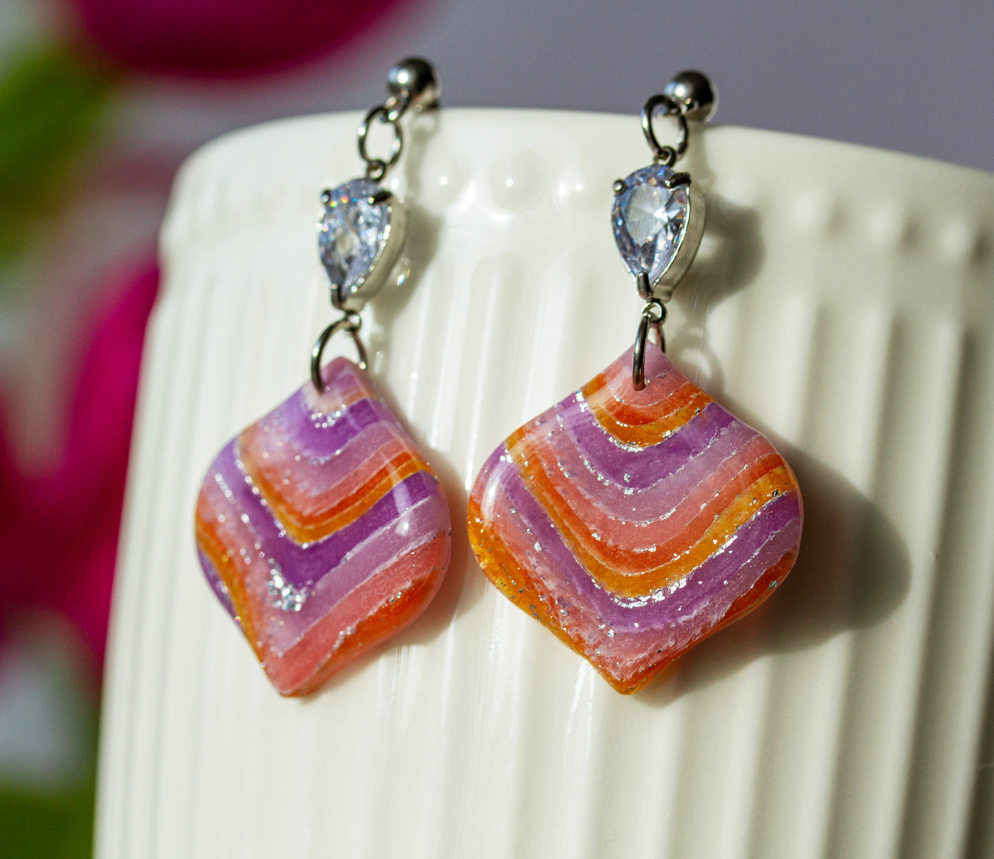 Mystic Sunset Glow – Ohrringe