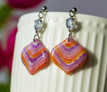 Mystic Sunset Glow – Ohrringe