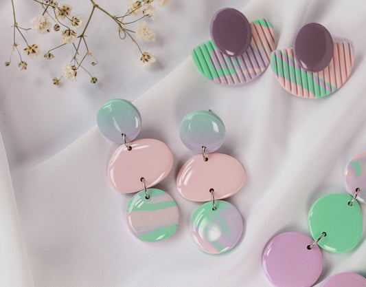 Sorbet Marble Drops - Ohrringe