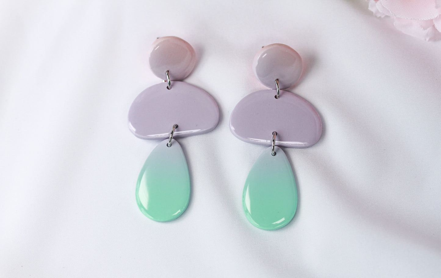 Mint Cloud Drops - Ohrringe