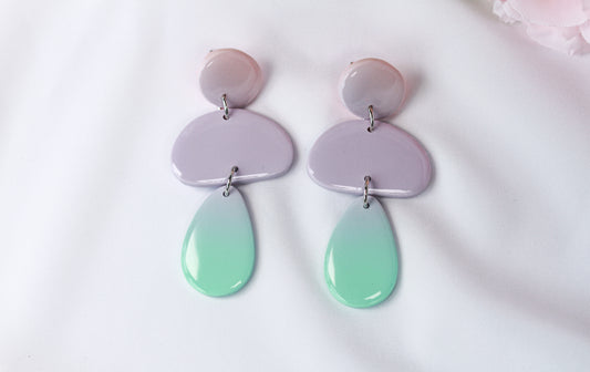 Mint Cloud Drops - Ohrringe
