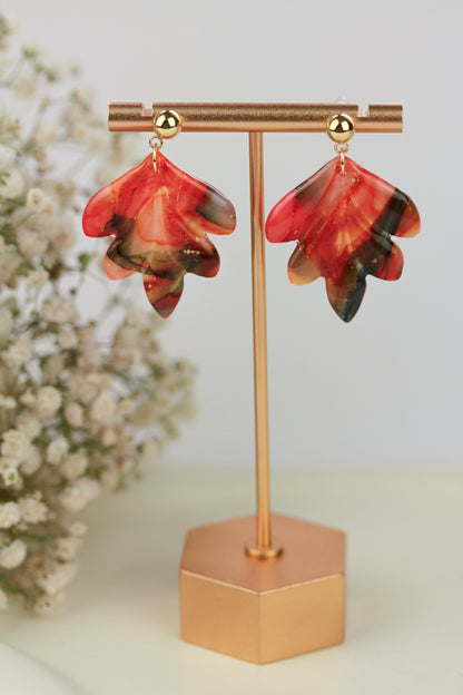 Herbstliche Polymer Clay Ohrringe – Kollektion Siena | Statement Schmuck