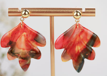 Herbstliche Polymer Clay Ohrringe – Kollektion Siena | Statement Schmuck