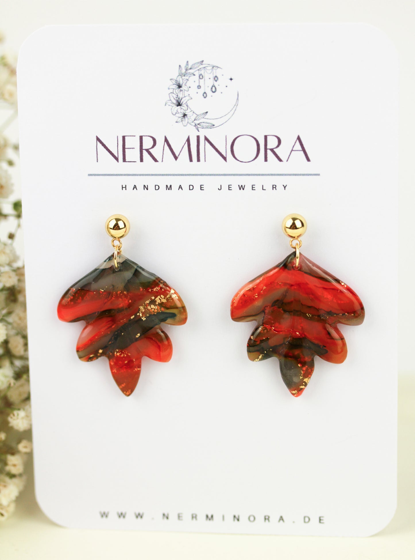 Herbstliche Polymer Clay Ohrringe – Kollektion Siena | Statement Schmuck